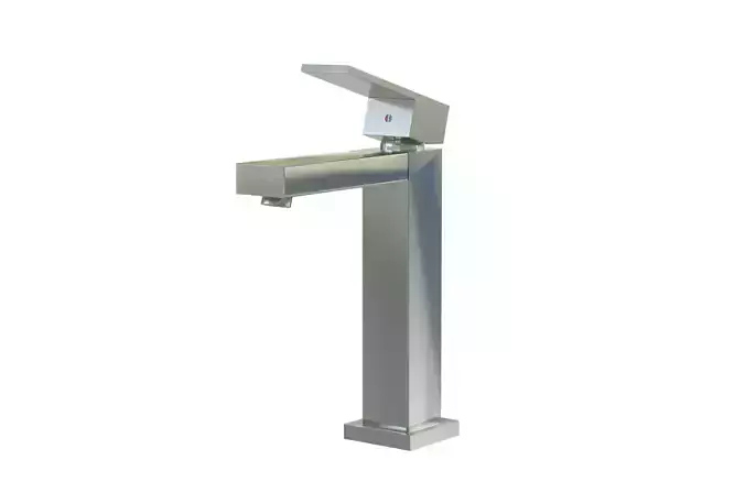 Square bathroom faucet