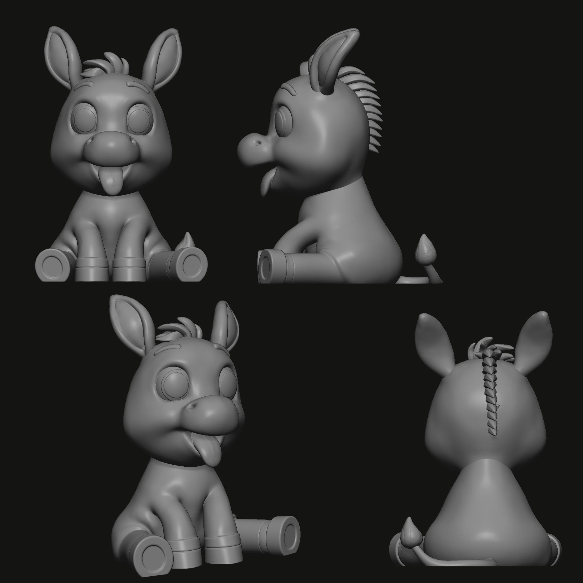 BABY DONKEY 3D print model_0