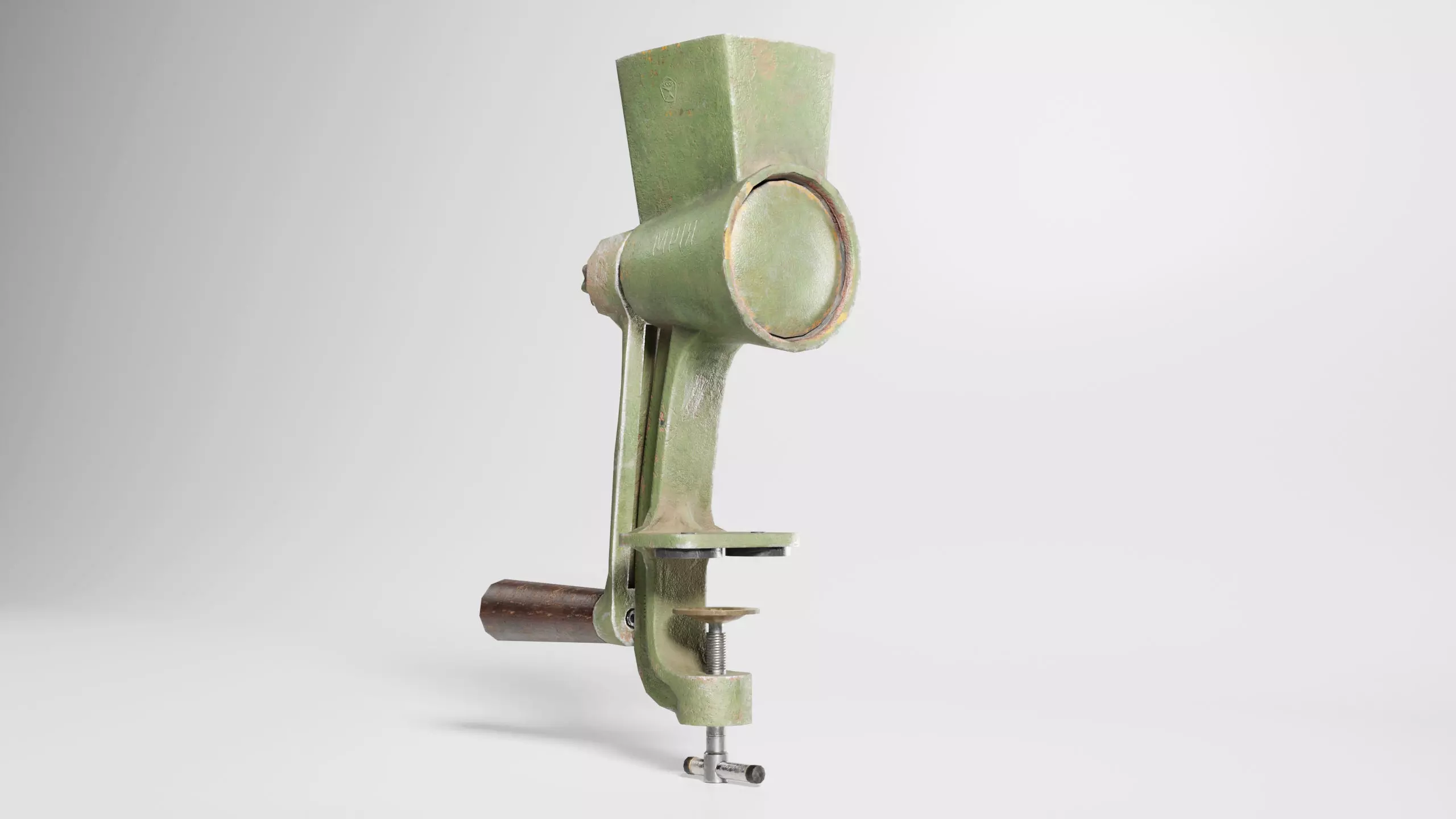 Nut And Coffee Grinder Low Poly Low-poly 3D model_0