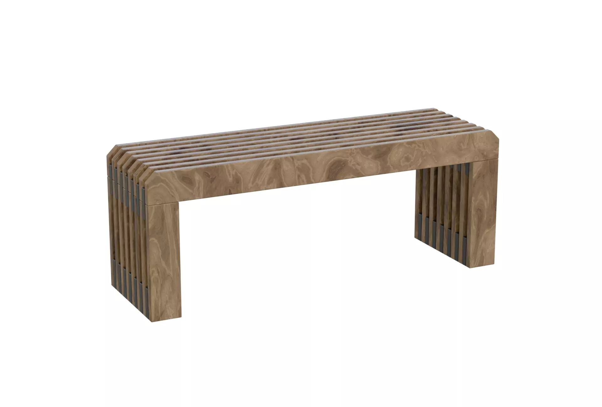 Wooden Bench 3D model