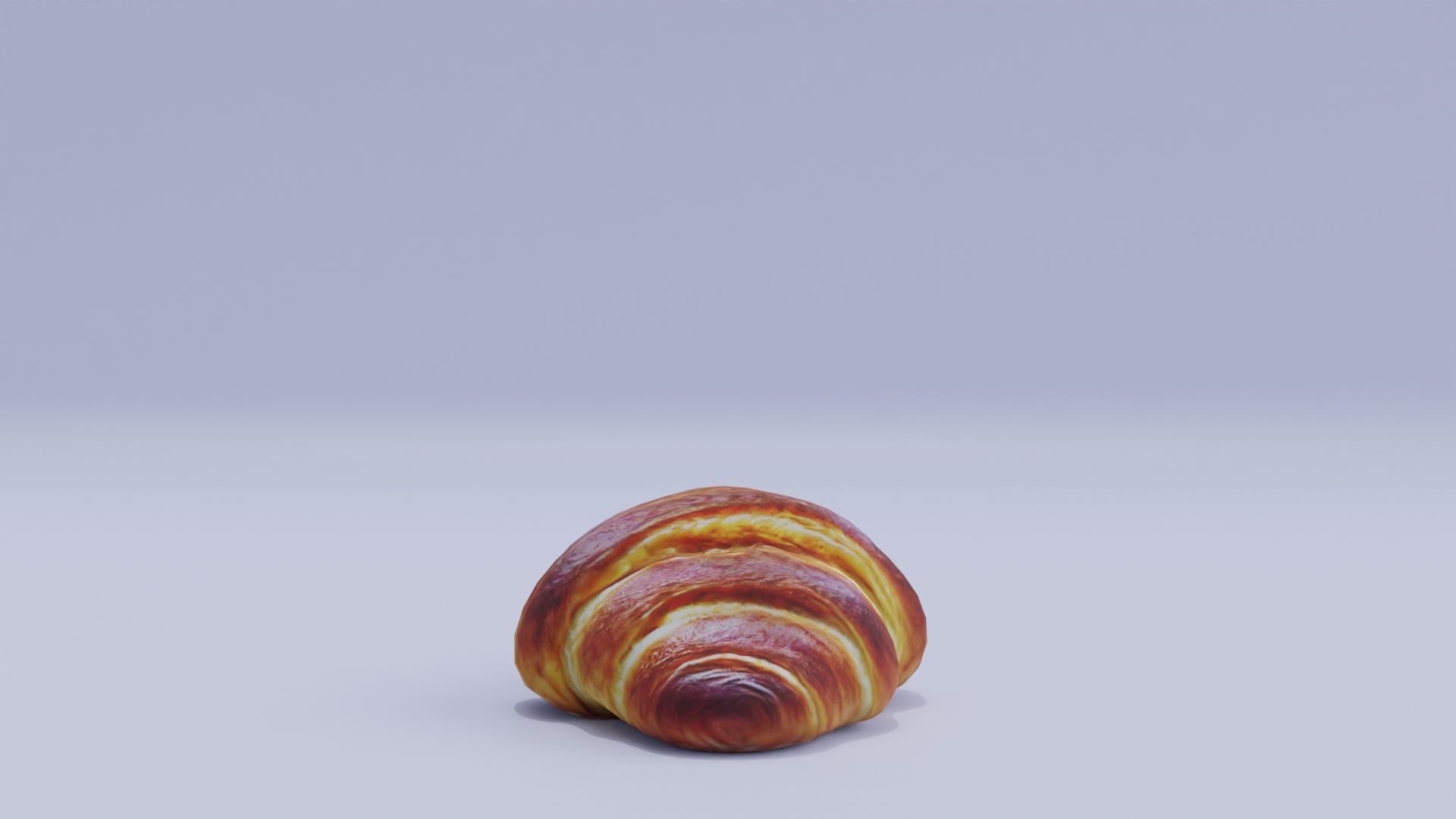Realistic Croissant Low-poly 3D model_4