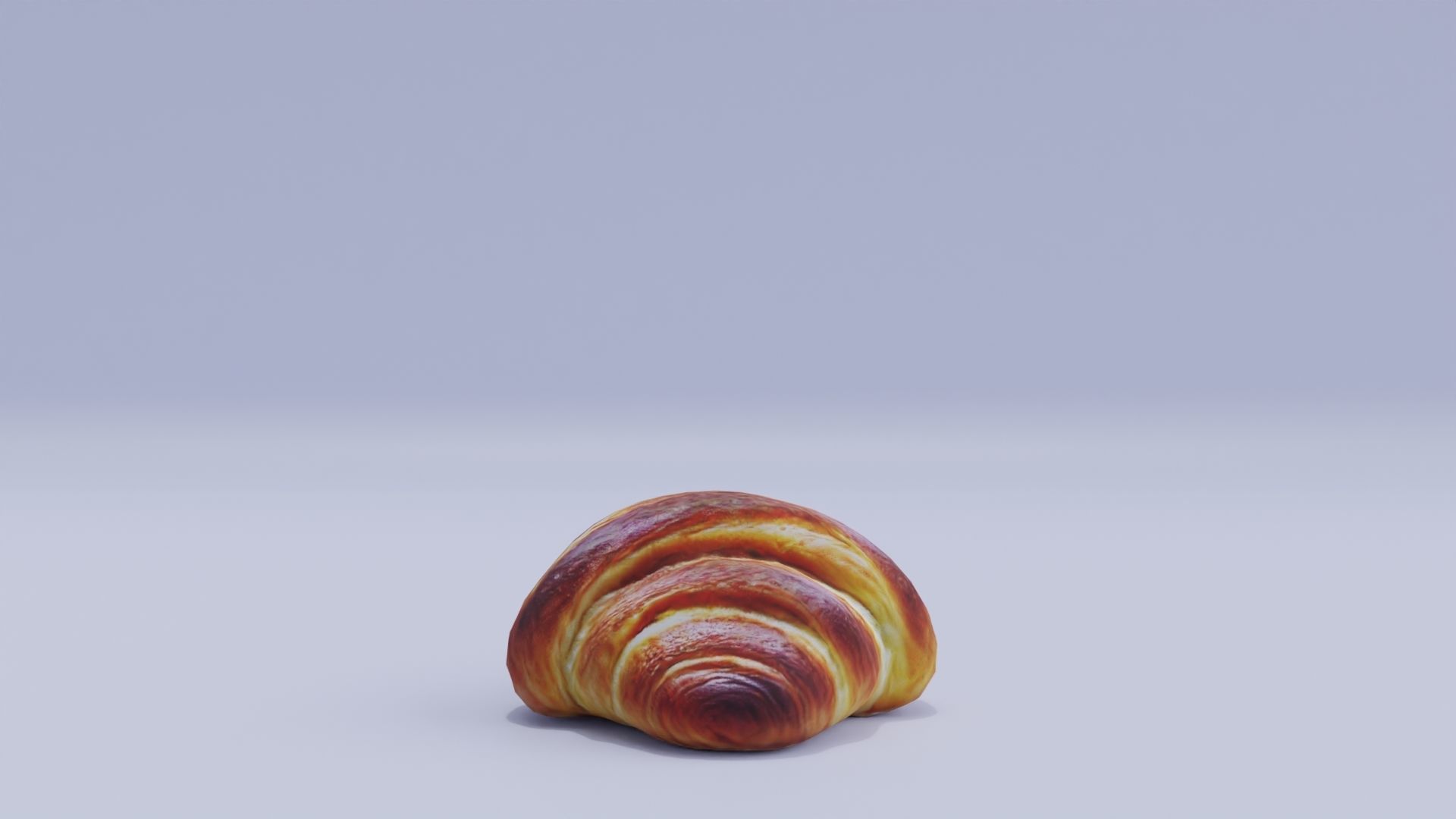 Realistic Croissant Low-poly 3D model_11