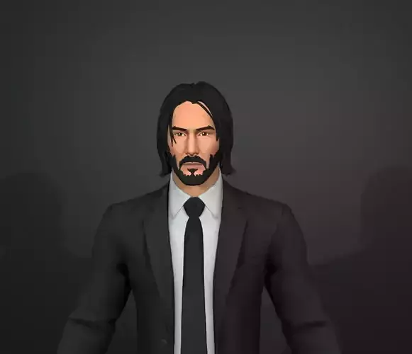 john wick 3D model