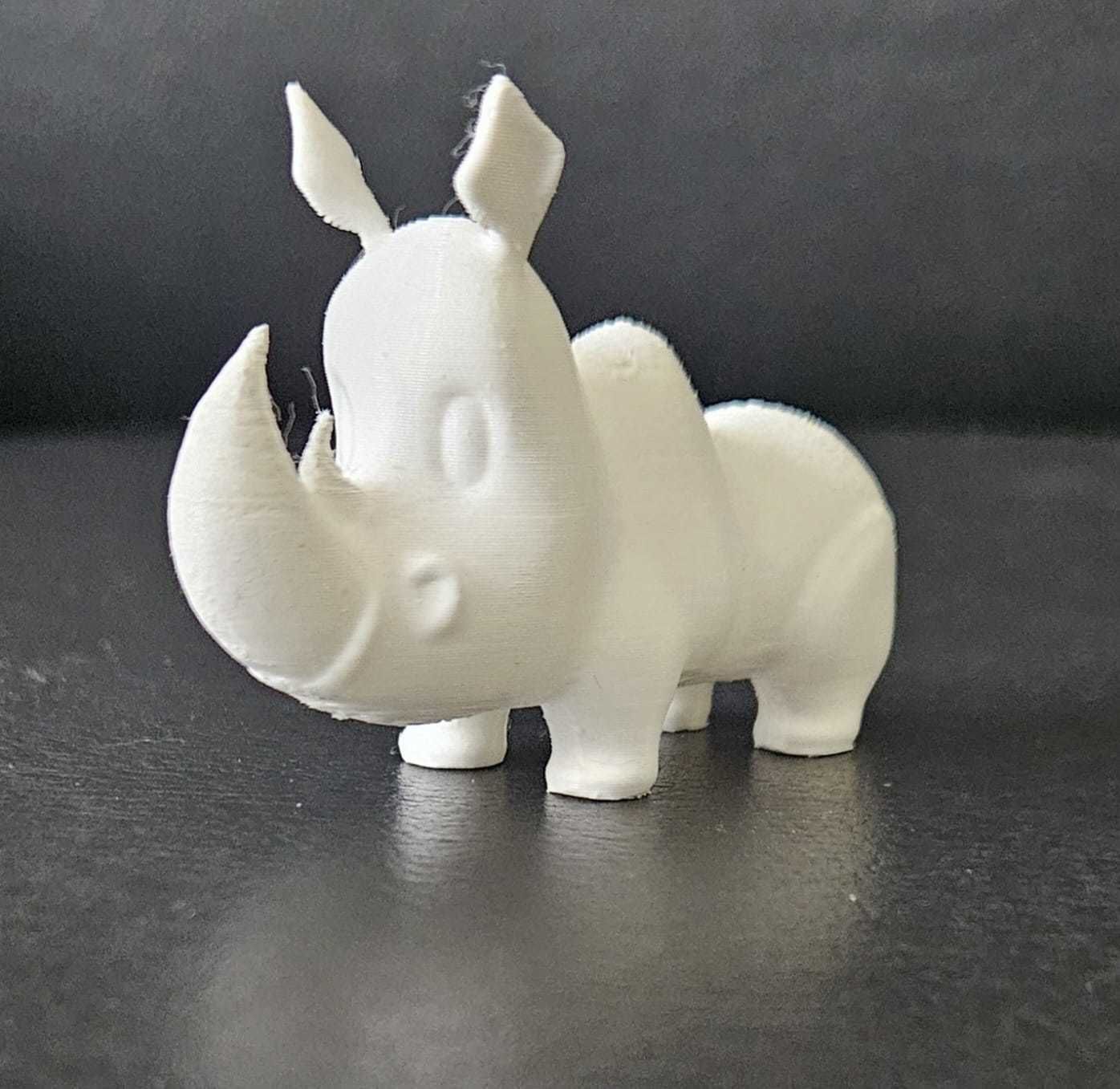 Stylized Cartoon Rhino 3D print model_4