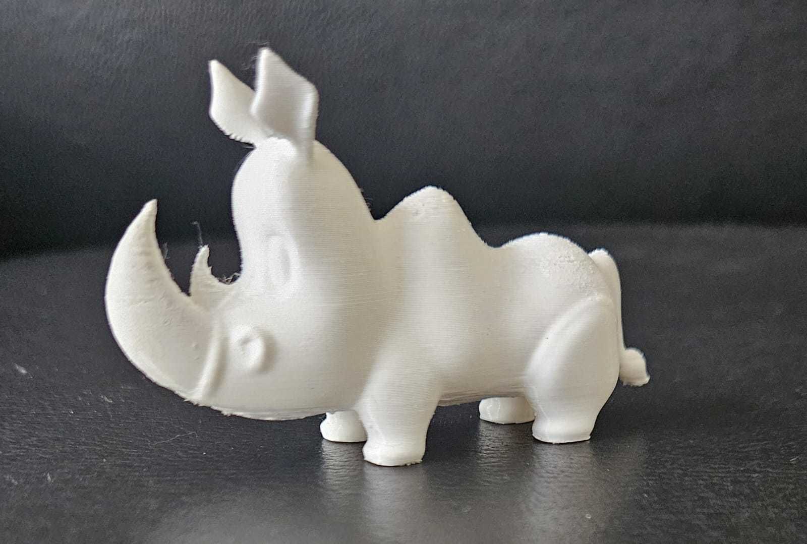 Stylized Cartoon Rhino 3D print model_9