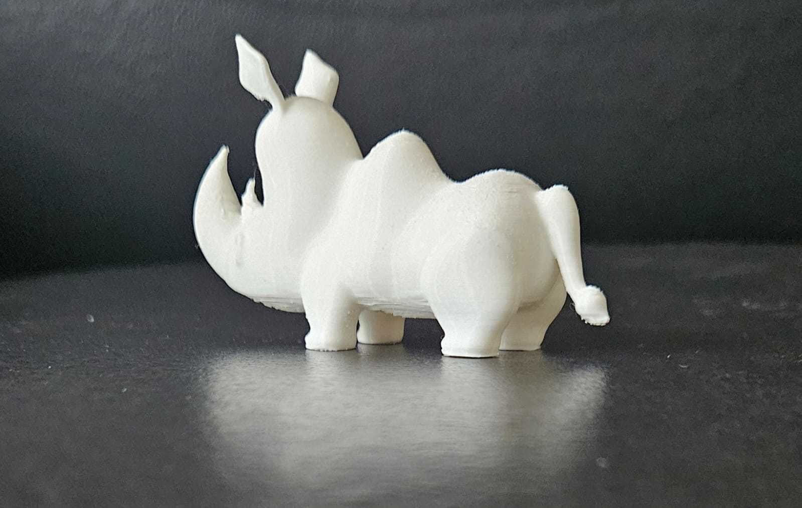 Stylized Cartoon Rhino 3D print model_7