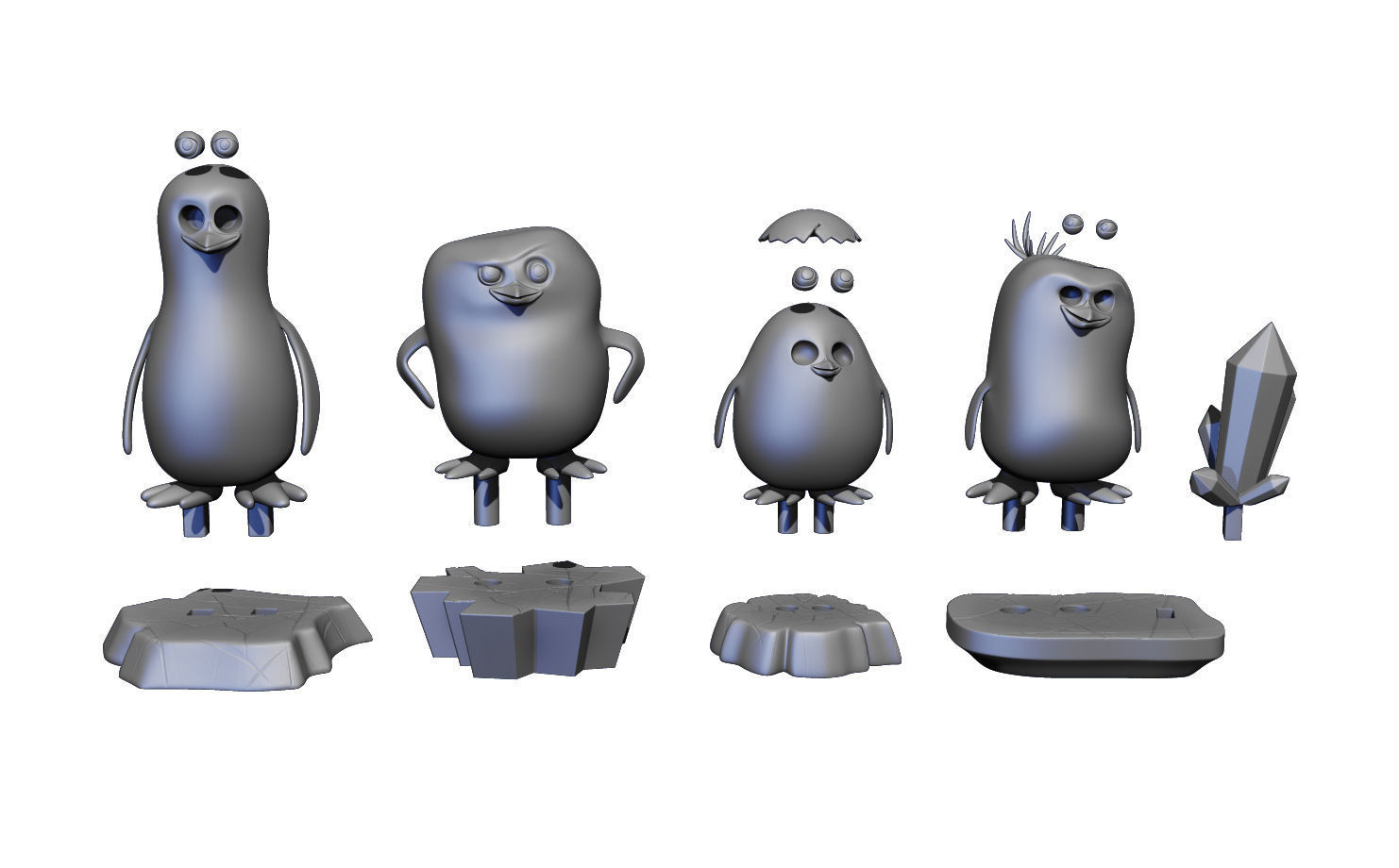 Penguins of Madagascar Figures 3D print model_5