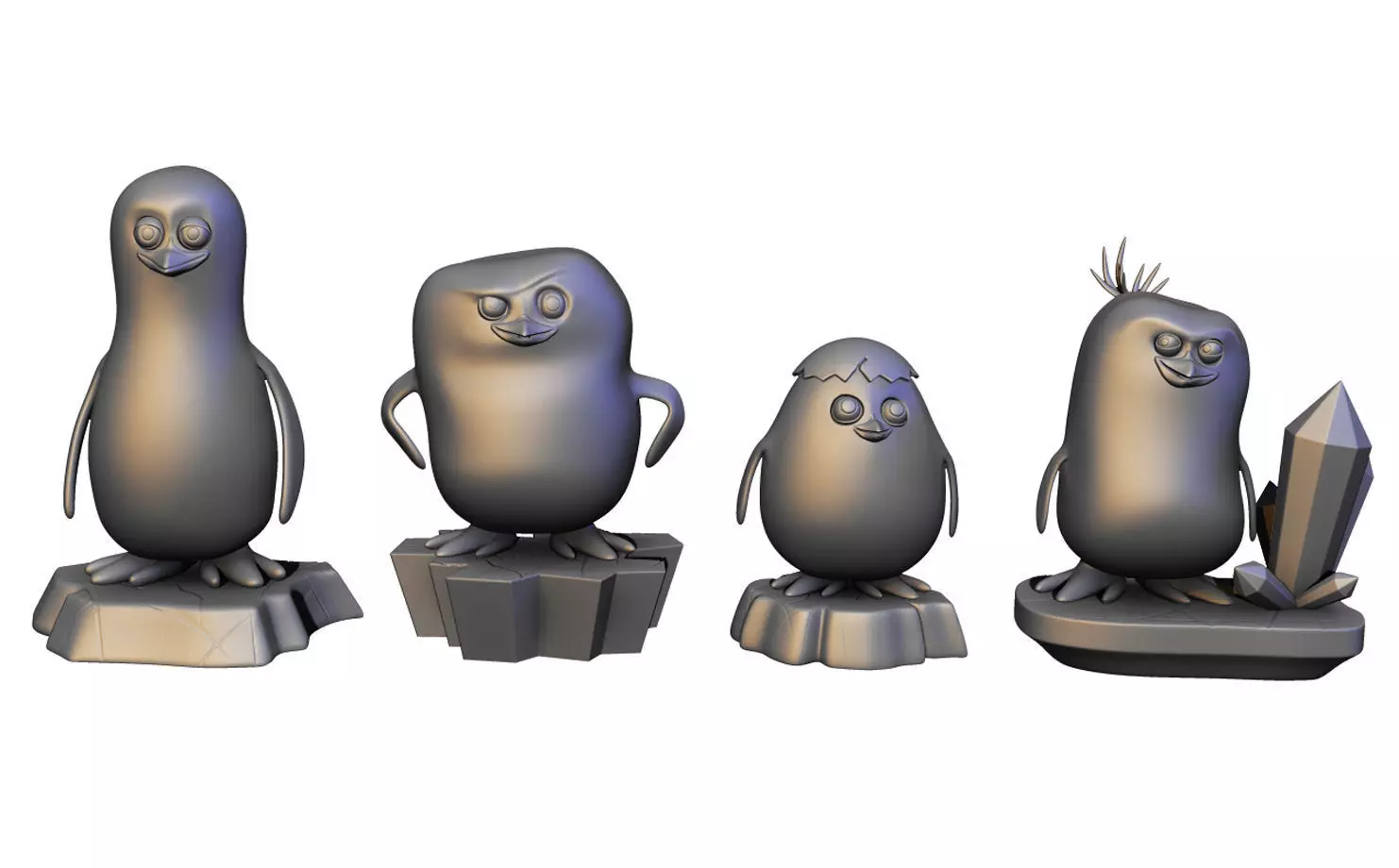 Penguins of Madagascar Figures 3D print model_0