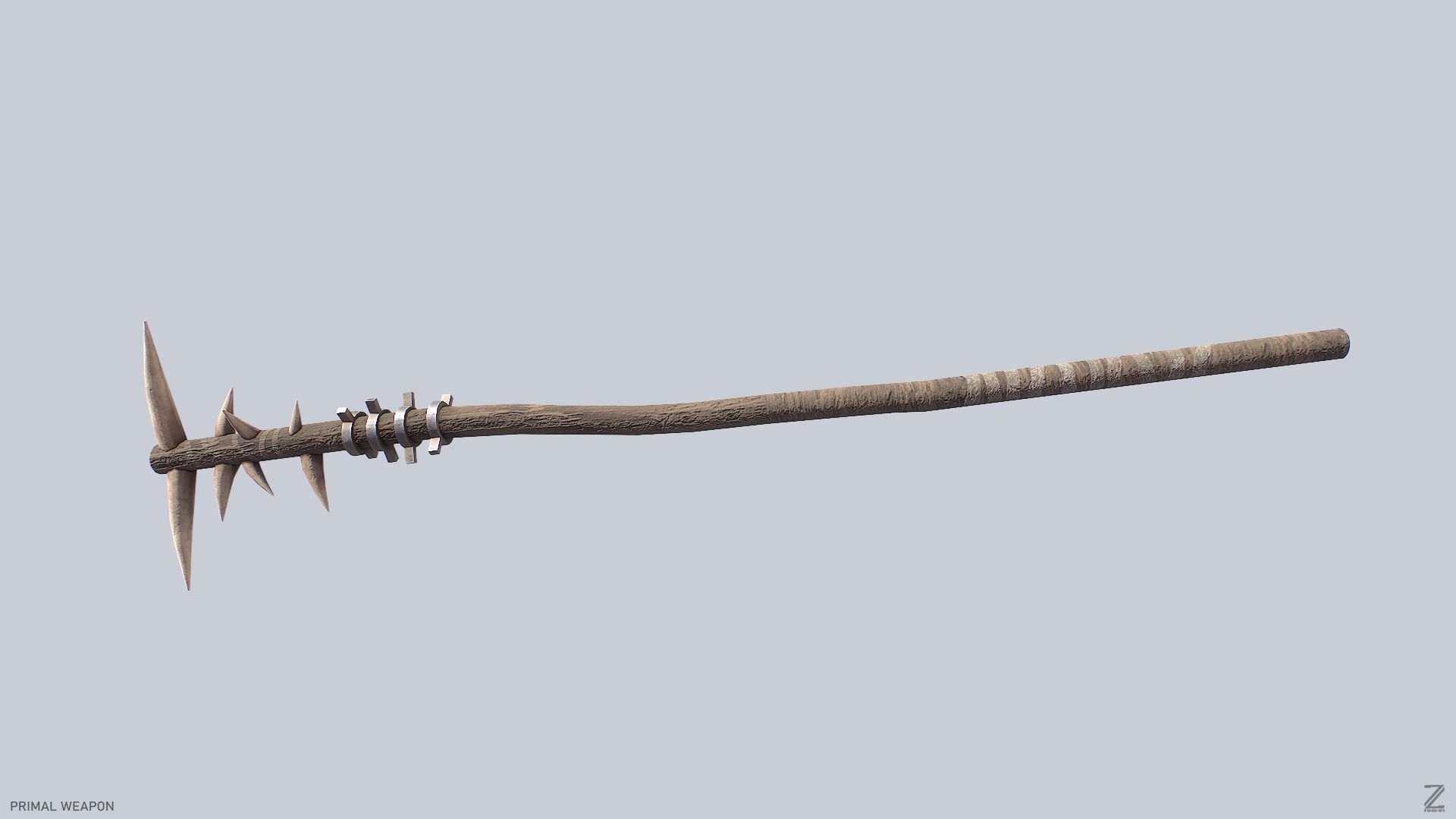 Primal weapon Low-poly 3D model_5