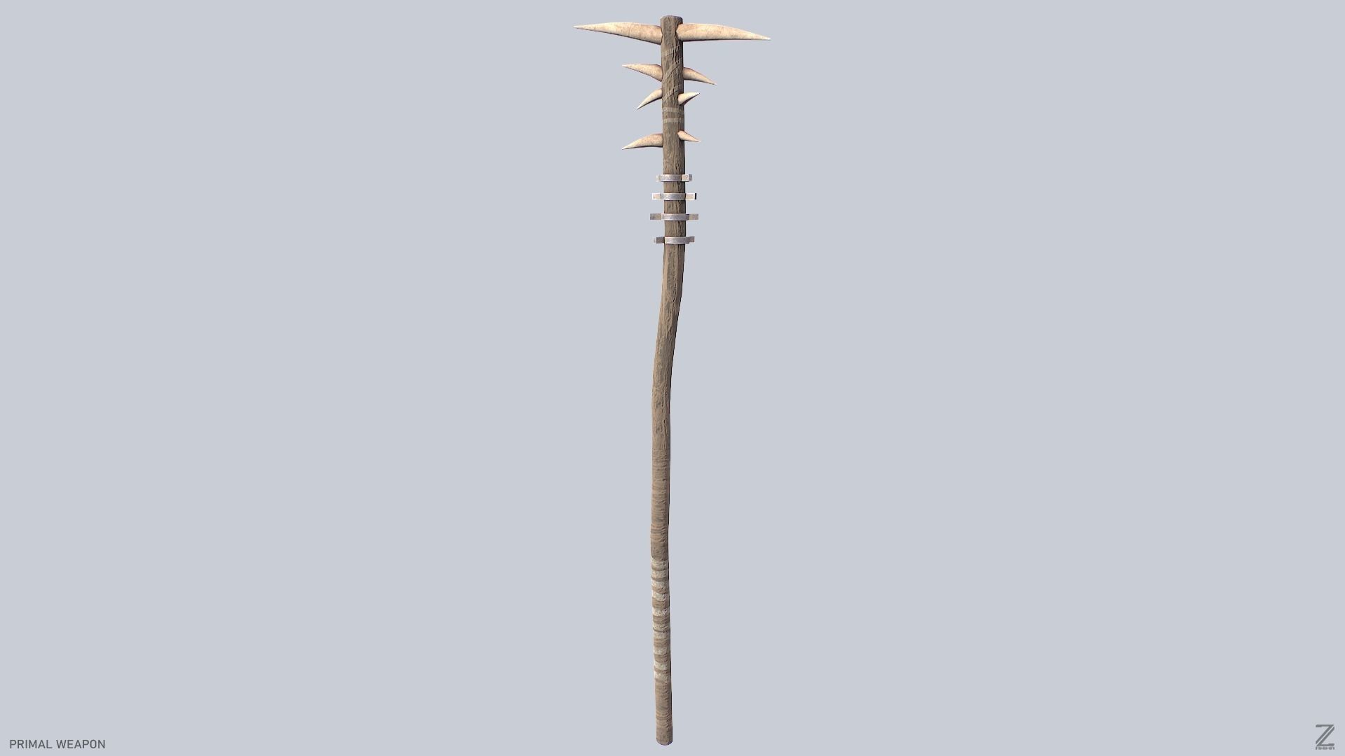 Primal weapon Low-poly 3D model_4