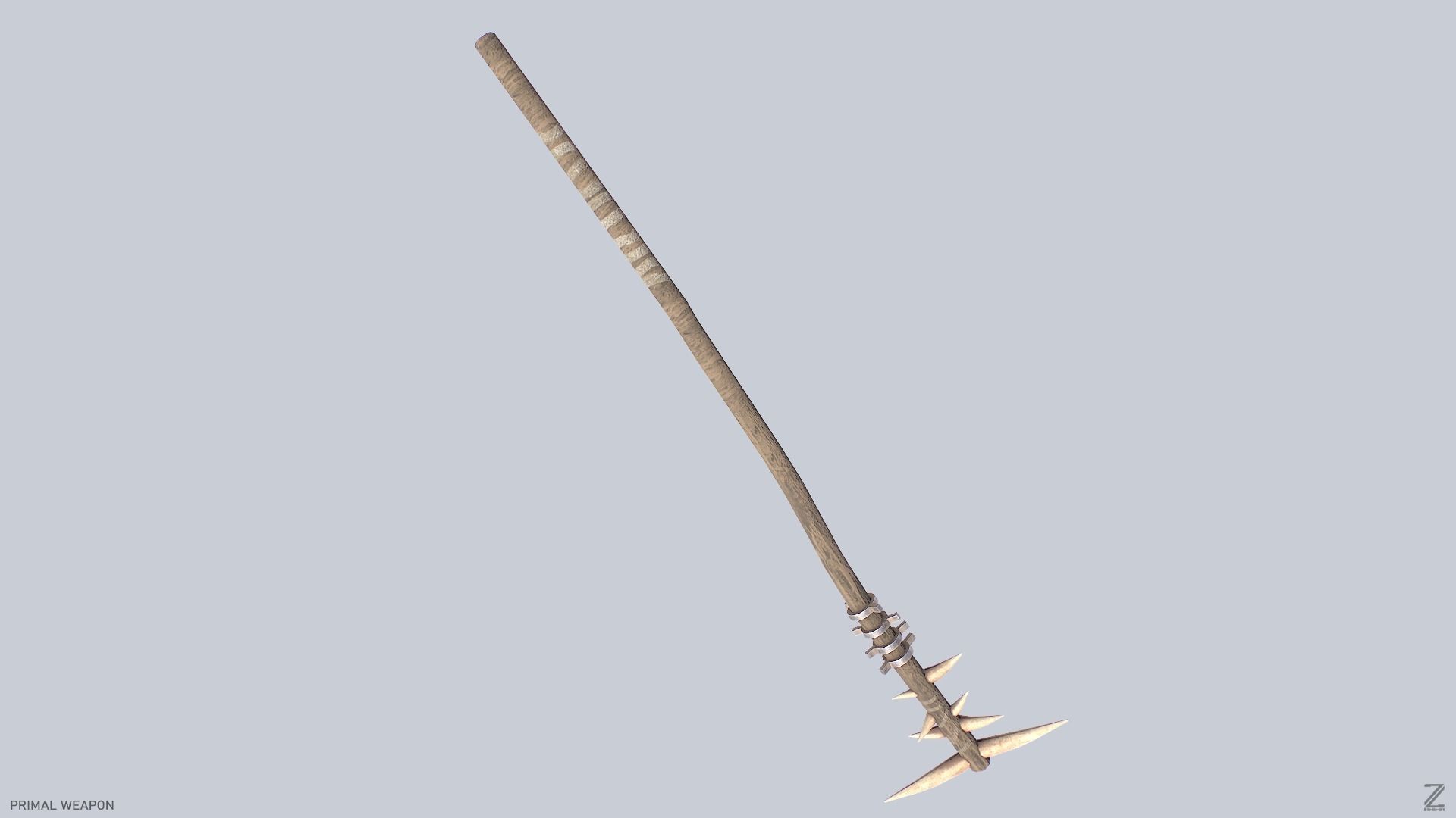 Primal weapon Low-poly 3D model_6