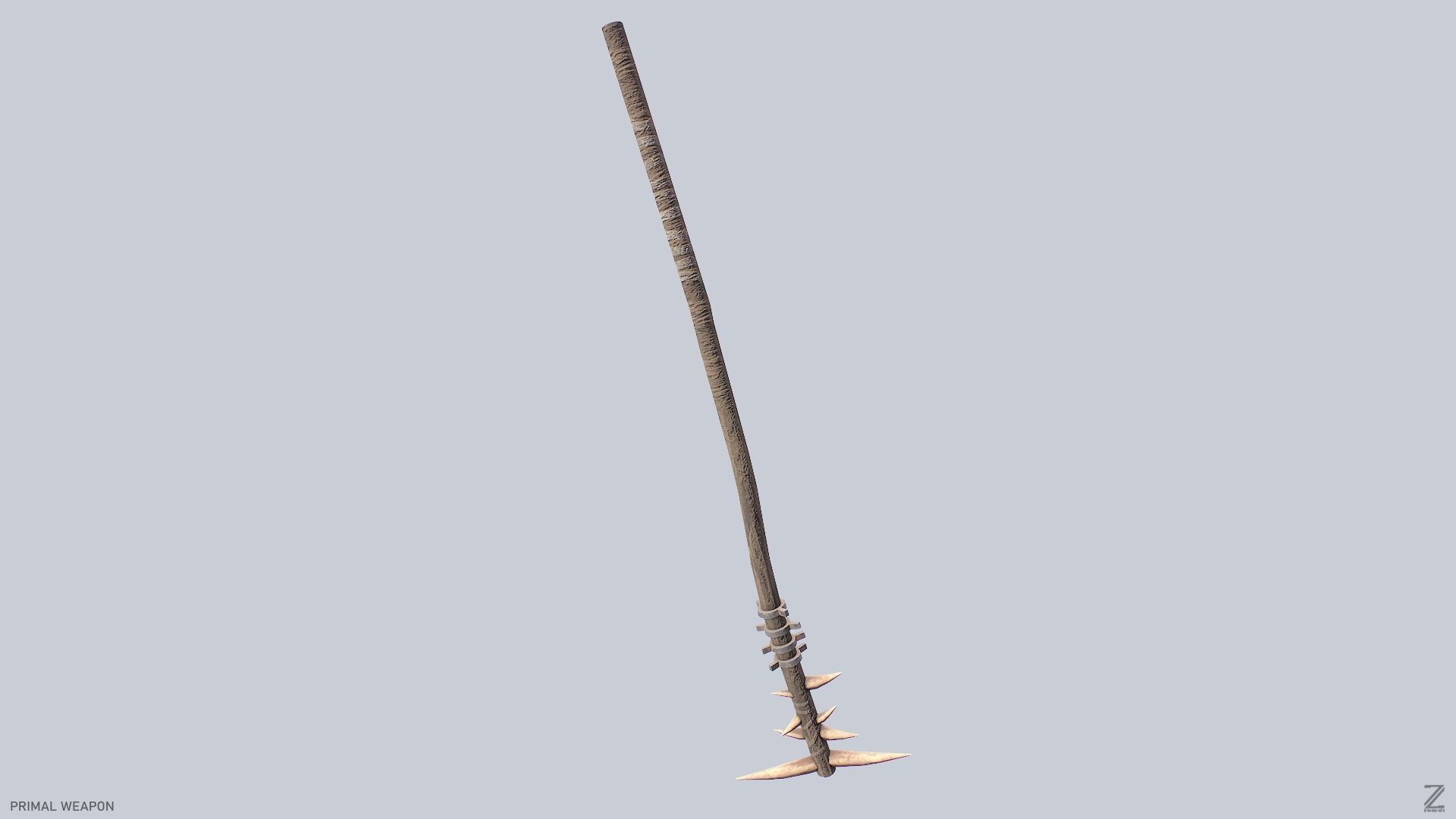 Primal weapon Low-poly 3D model_8