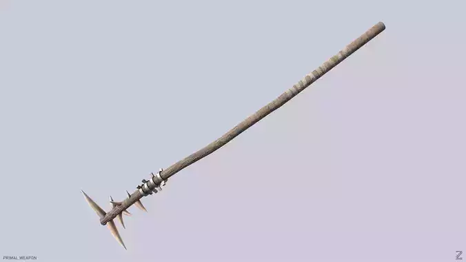 Primal weapon Low-poly 3D model