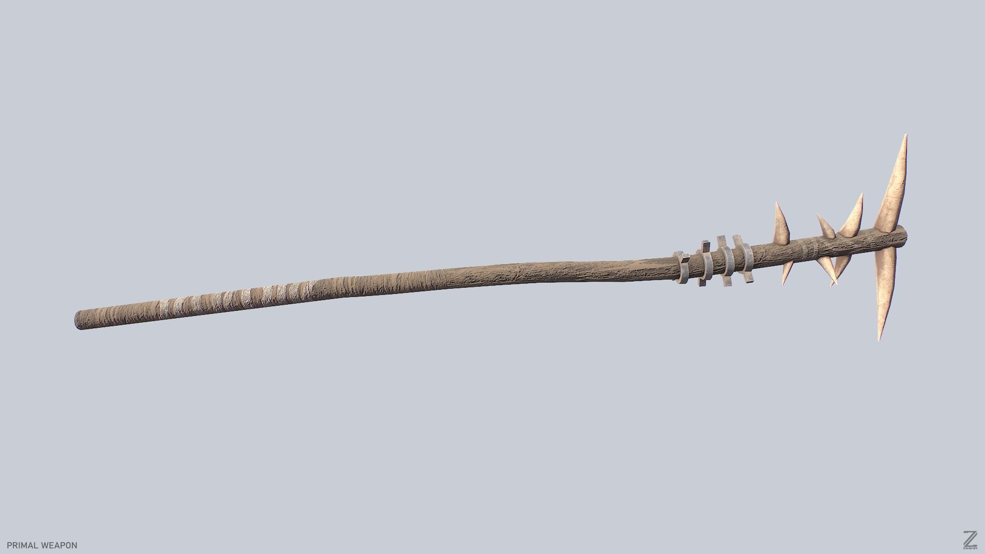 Primal weapon Low-poly 3D model_7