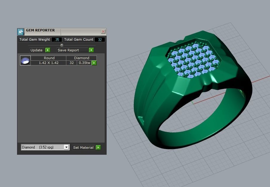 ring men 3D print model_4