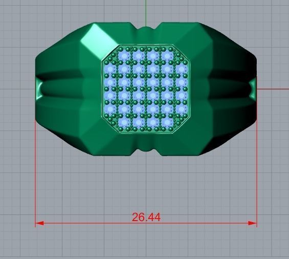 ring men 3D print model_7