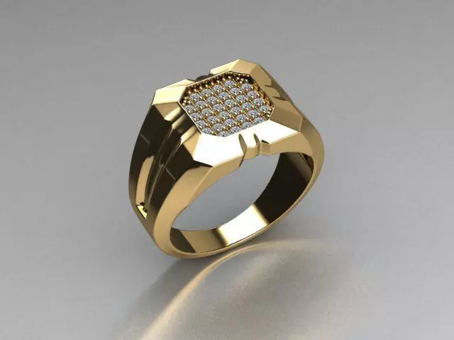 ring men 3D print model_0