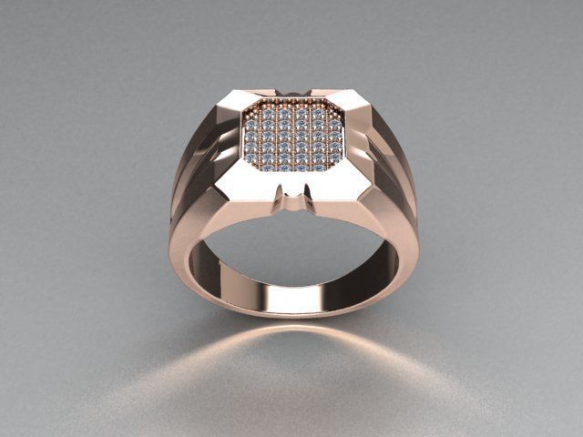 ring men 3D print model_2