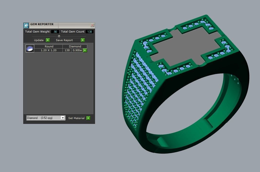 ring men 3D print model_5
