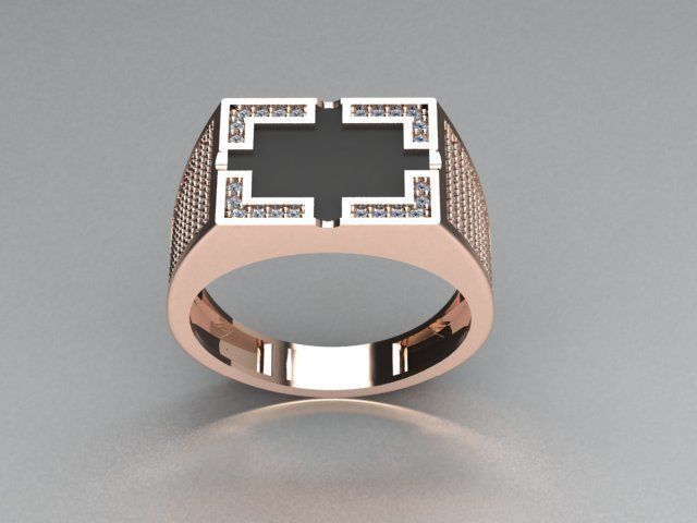 ring men 3D print model_2