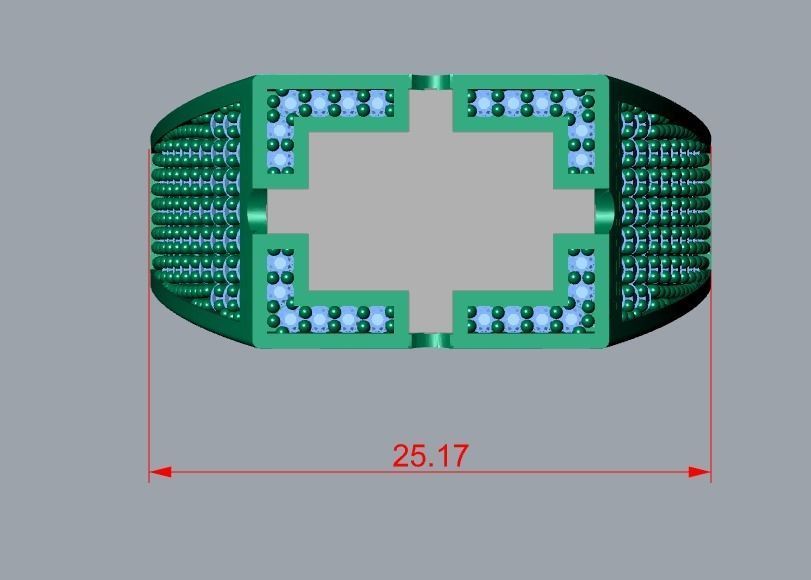 ring men 3D print model_7