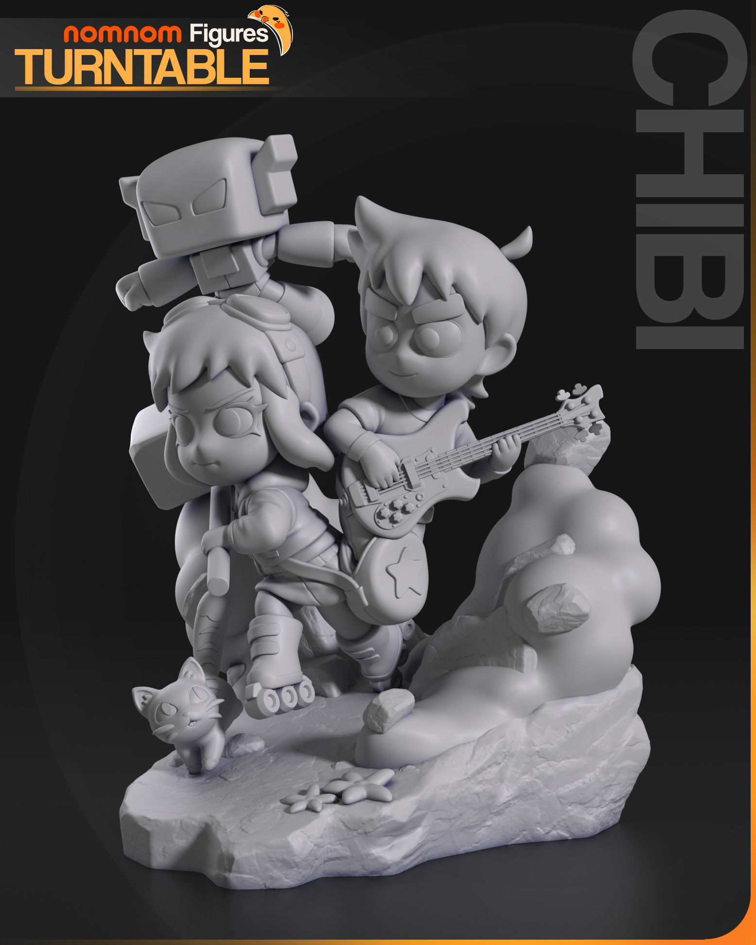 Chibi Ramona Flowers - Scott Pilgrim Takes Off 3D print model_6