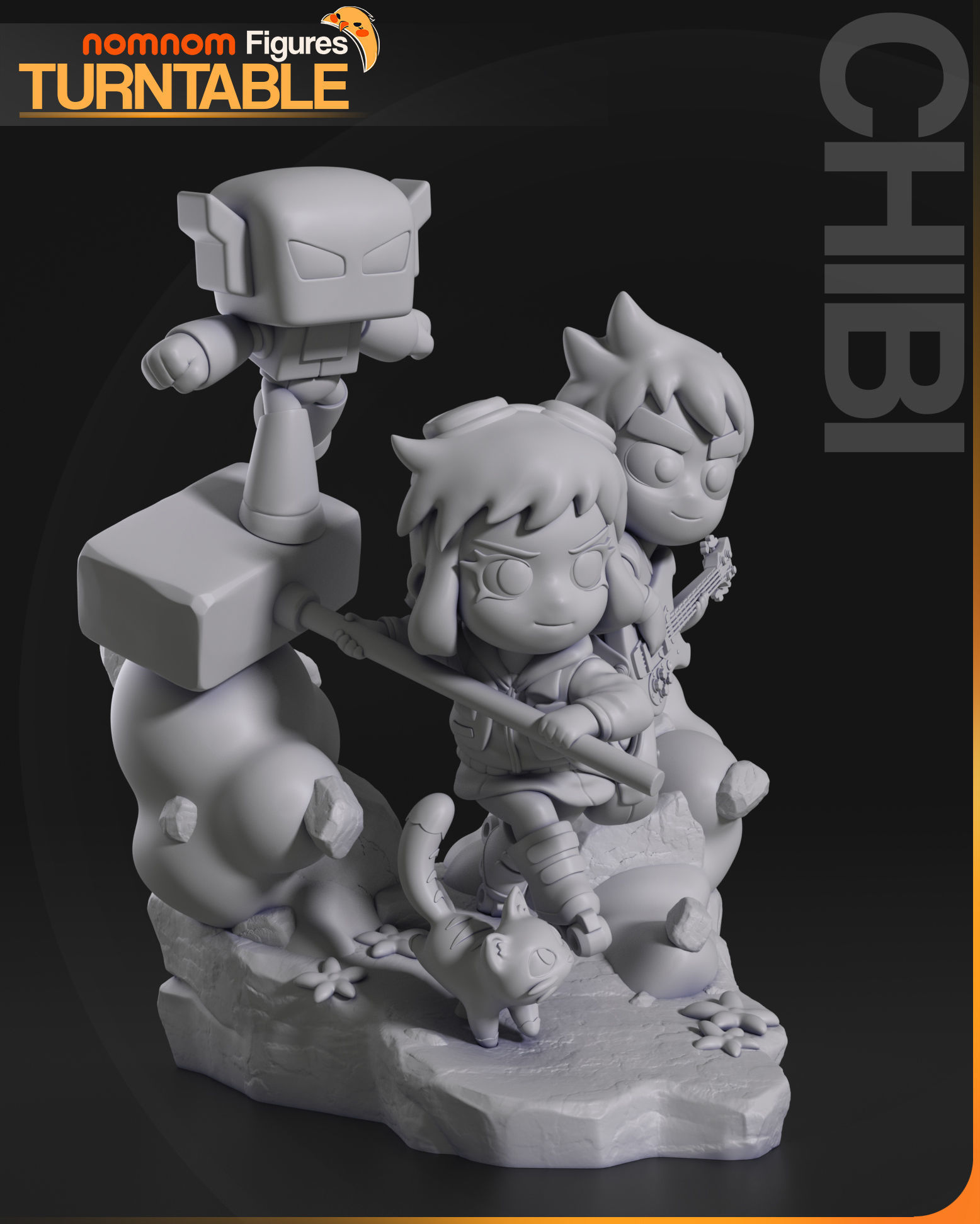Chibi Ramona Flowers - Scott Pilgrim Takes Off 3D print model_3