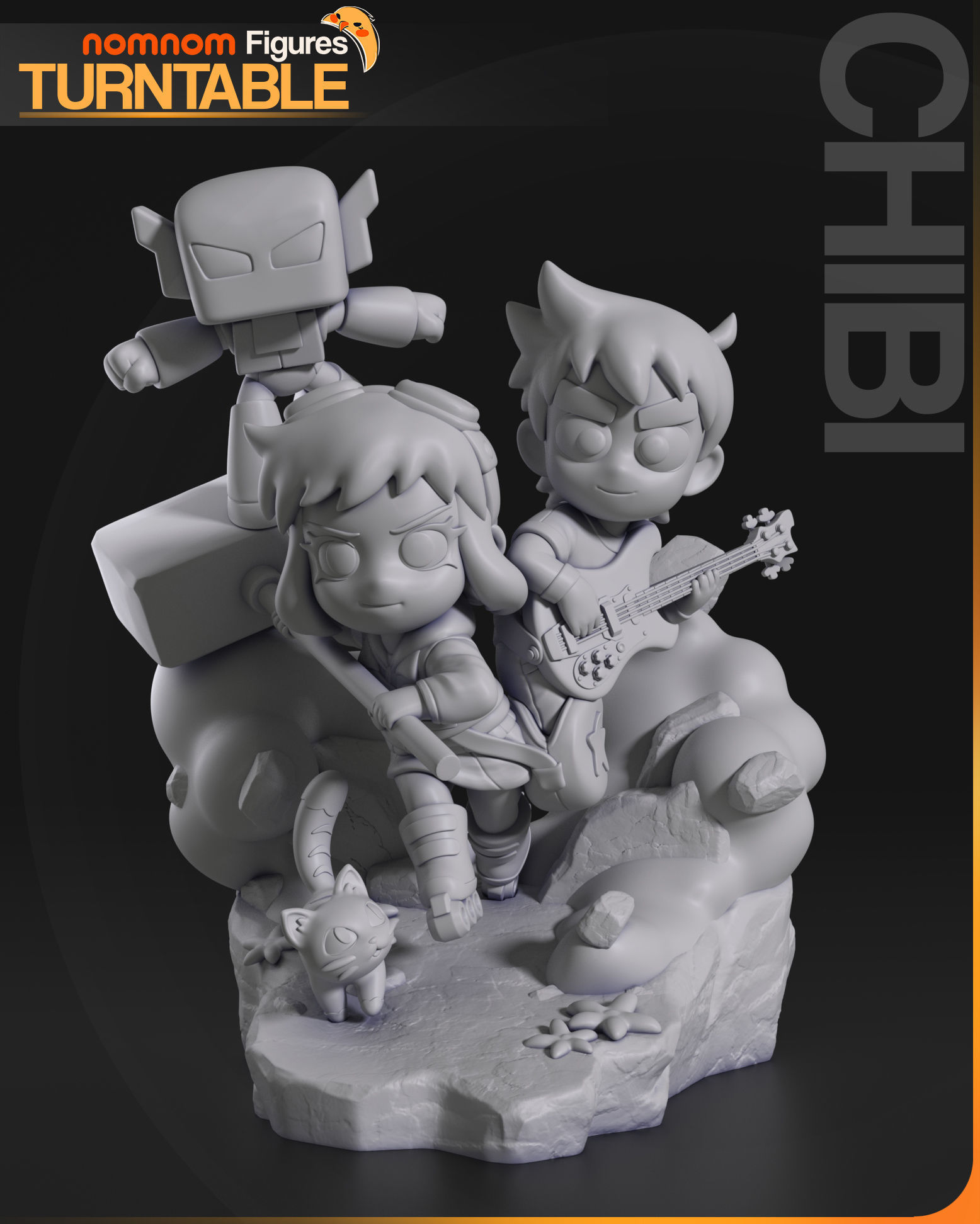 Chibi Ramona Flowers - Scott Pilgrim Takes Off 3D print model_5