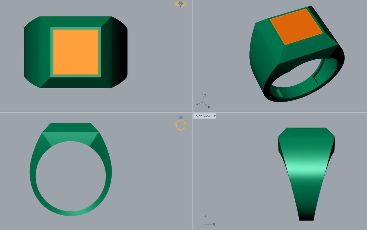 ring men 3D print model_3