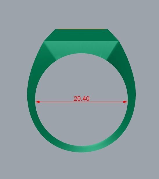 ring men 3D print model_7