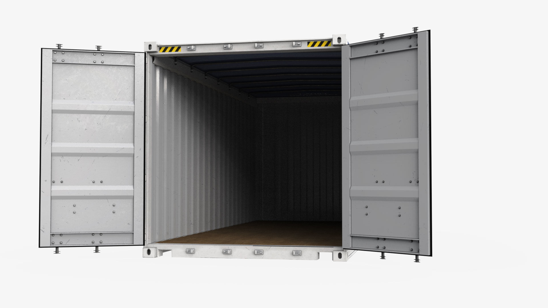 20ft Yang Ming Open Top shipping Container 3D model_10