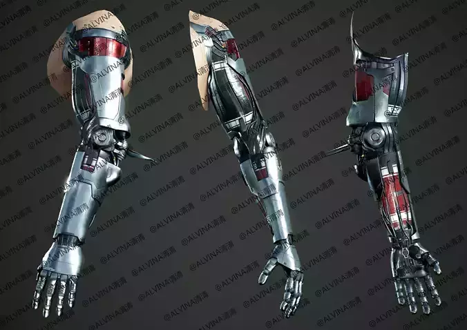 Cyberpunk 2077 Johnny Silverhand Armor - DIY Cosplay Pepakura Low-poly 3D model