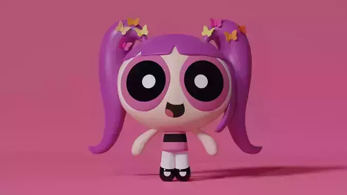 Powerpuff Girls - New Jeans Hanni Low-poly 3D model