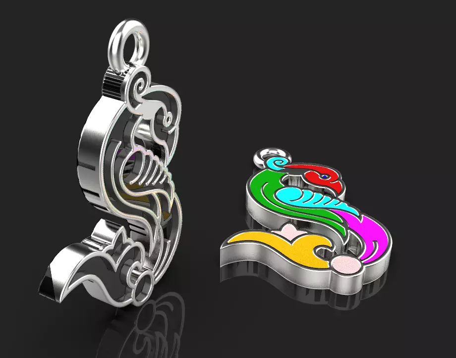 Armenian letters 3D print model_0