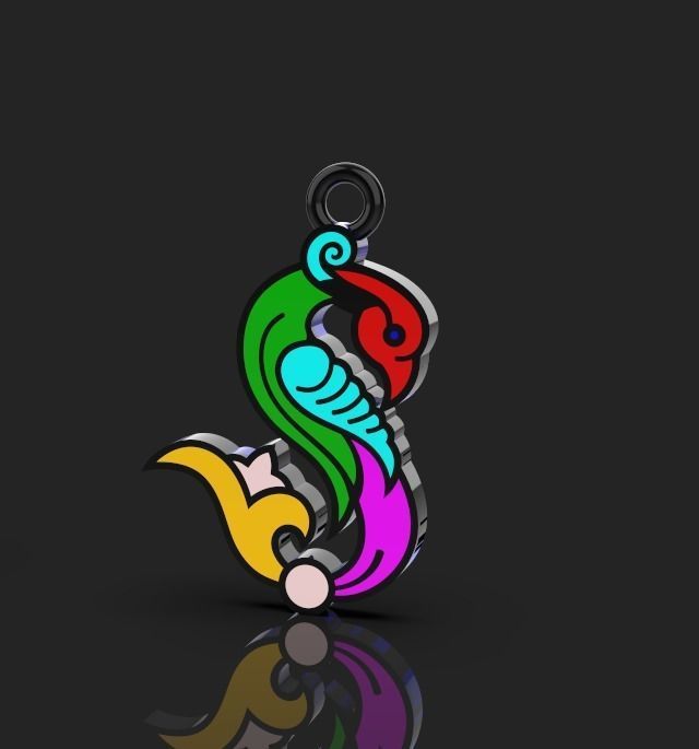 Armenian letters 3D print model_1