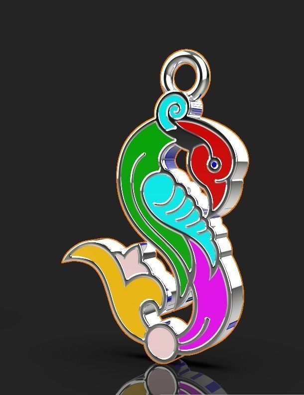 Armenian letters 3D print model_2