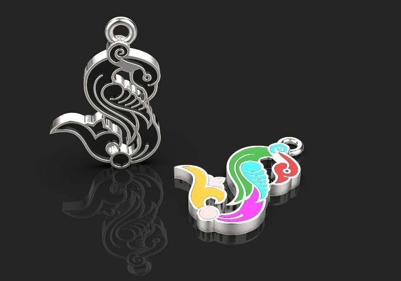 Armenian letters 3D print model_6