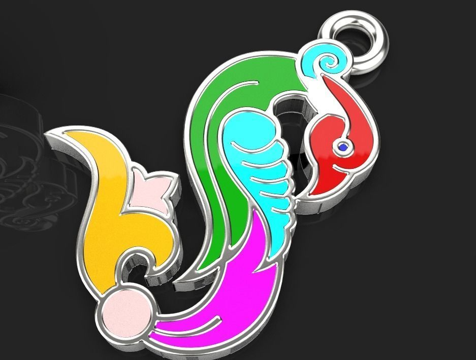 Armenian letters 3D print model_7