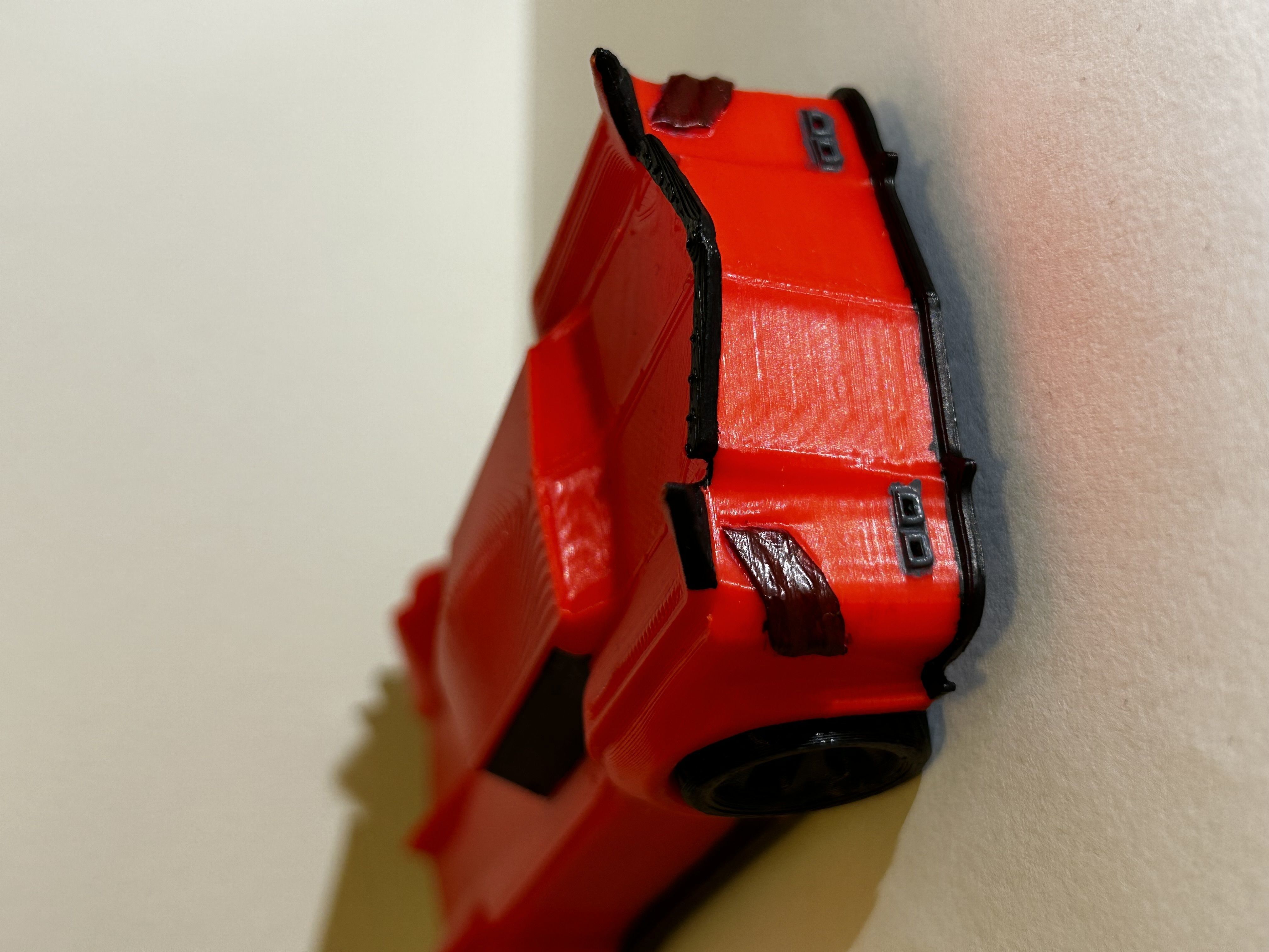 Car Protoype with rotating wheels 3D print model_3