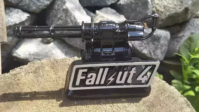 Minigun Fallout 4 Figure 3D print model