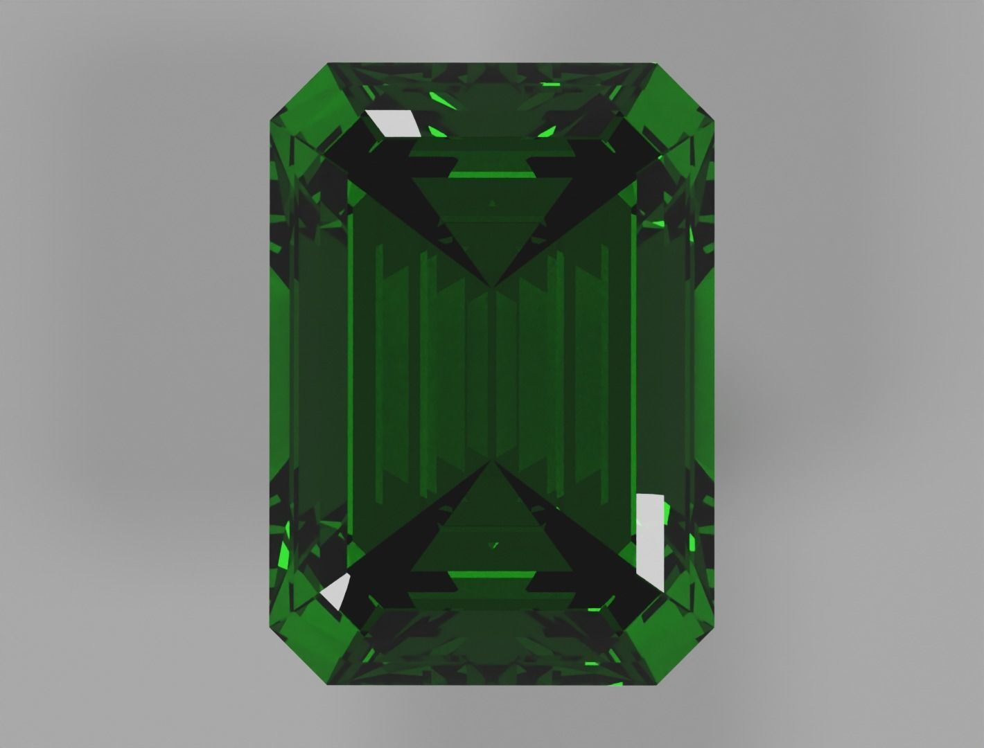 Emerald 3D model Low-poly 3D model_2