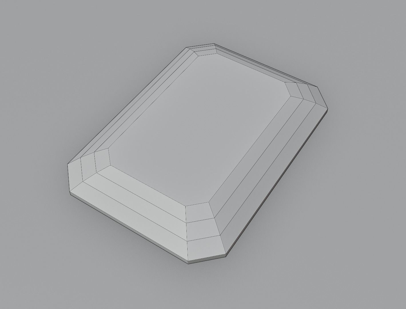 Emerald 3D model Low-poly 3D model_4