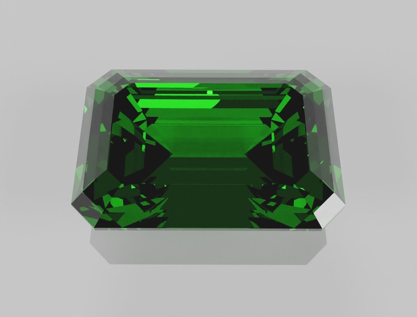 Emerald 3D model Low-poly 3D model_1