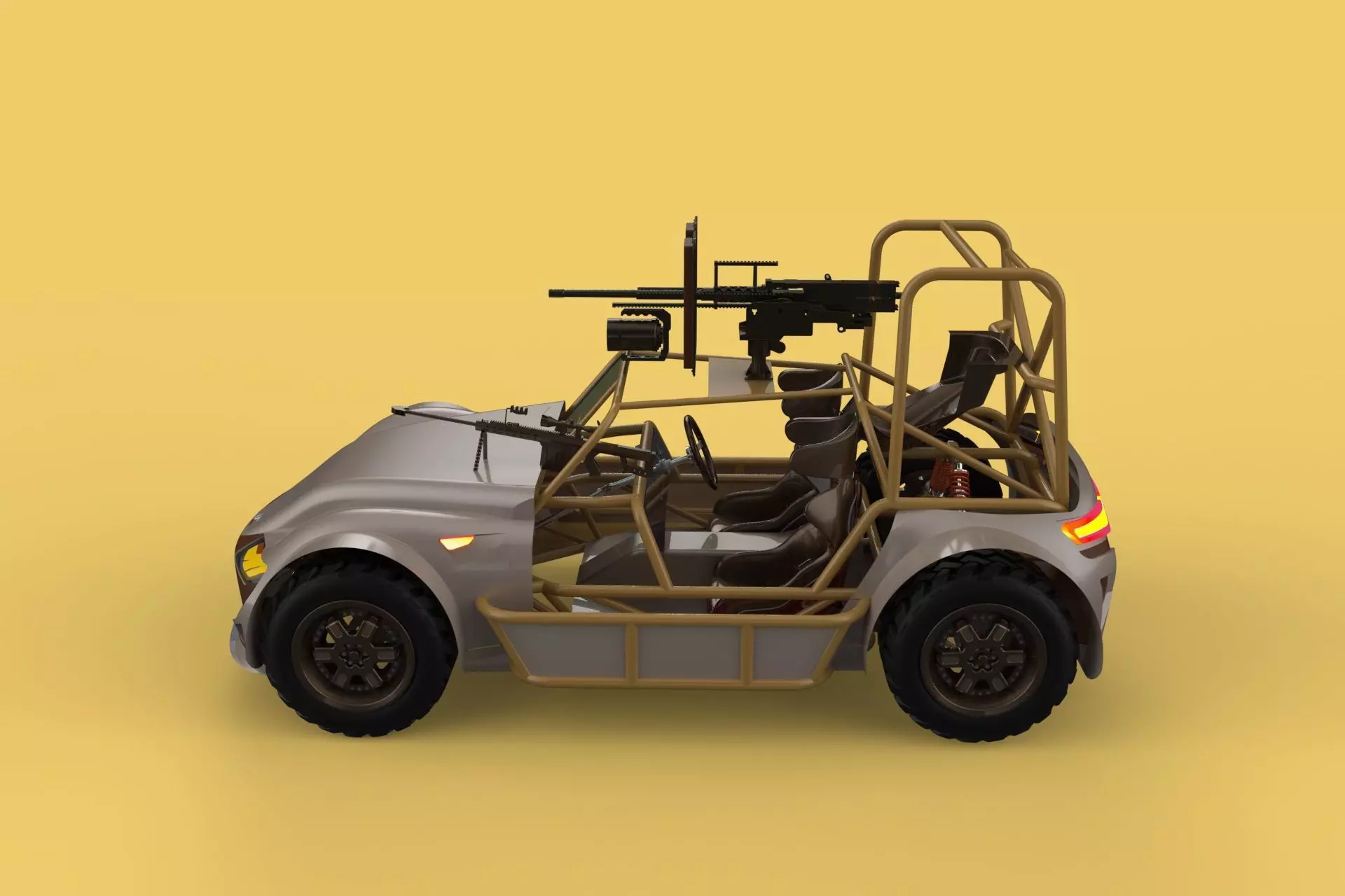 DESERT PATROL VEHICLE MILITARY DPV DUNE BUGGY 3D model