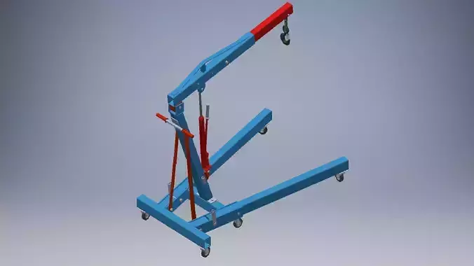 Folding Engine Crane 3d model
