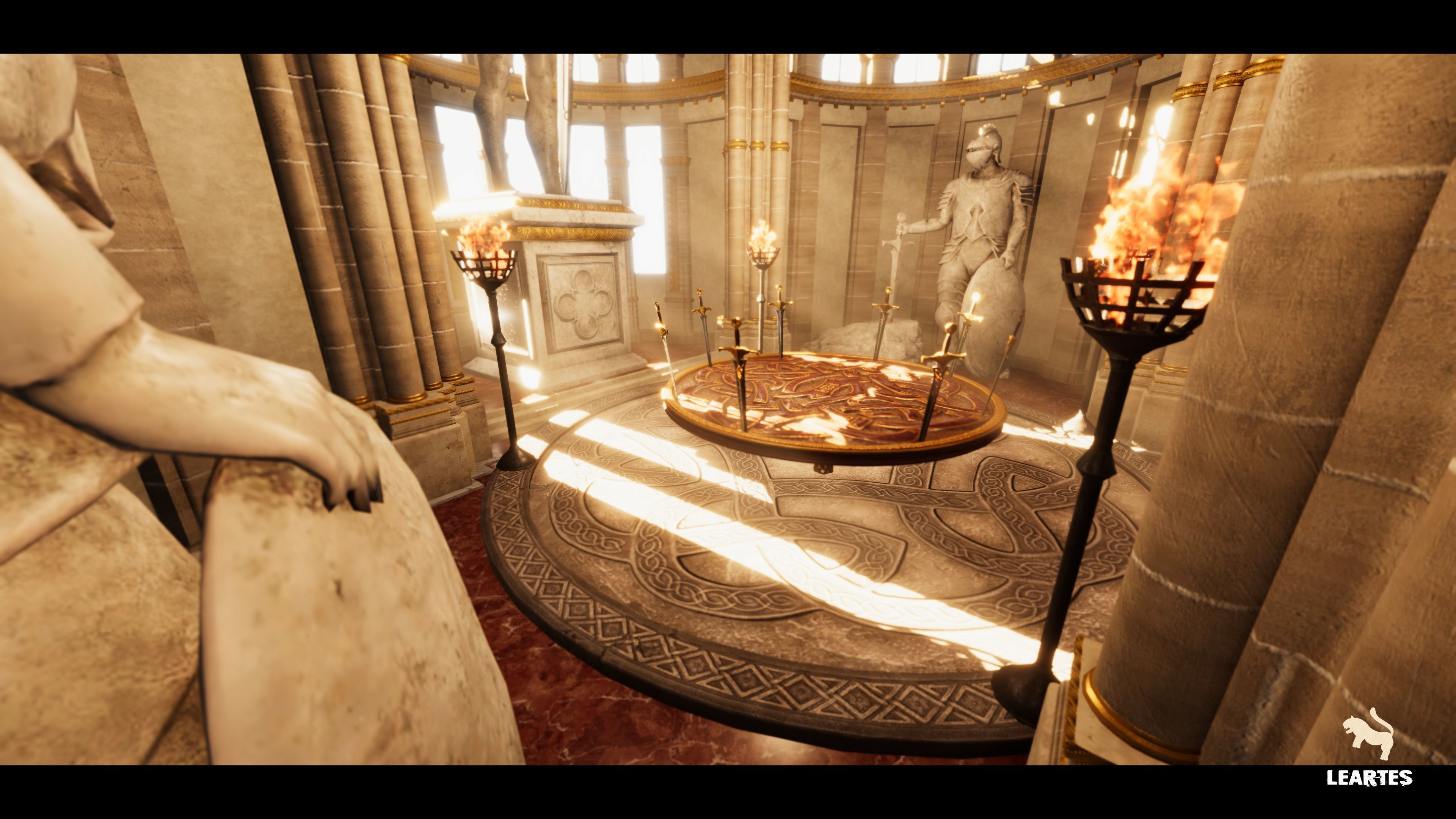 King Arthur Castle Interior Environment Low-poly 3D model_5