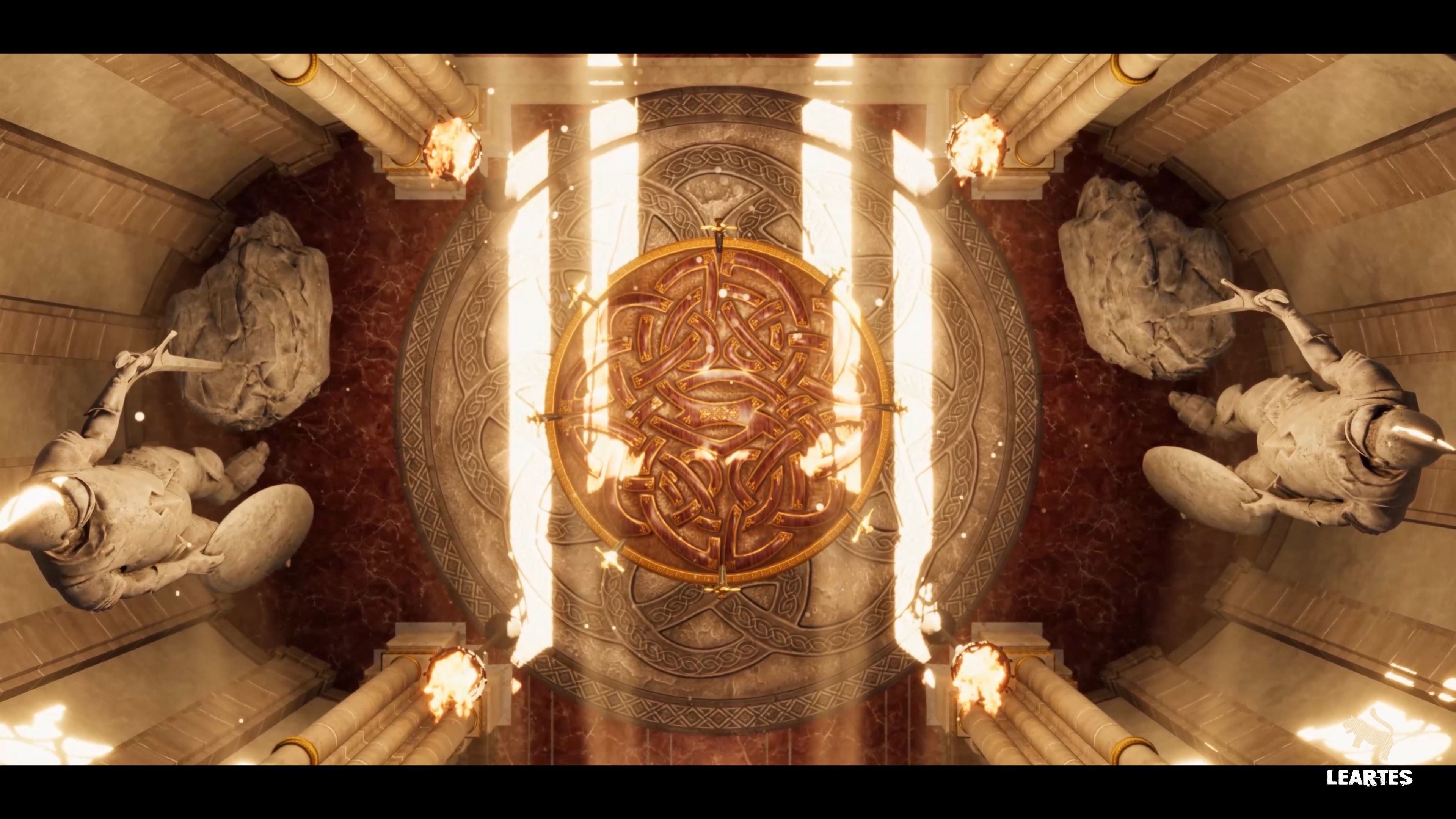 King Arthur Castle Interior Environment Low-poly 3D model_4
