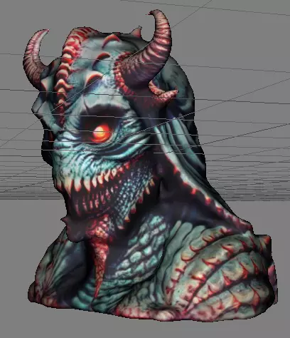 Troll Demon head  3D print model_0