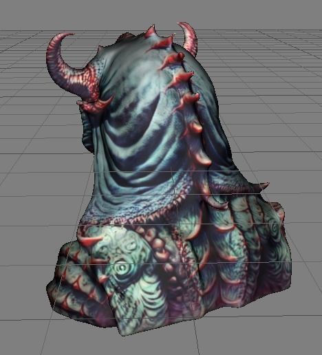 Troll Demon head  3D print model_3