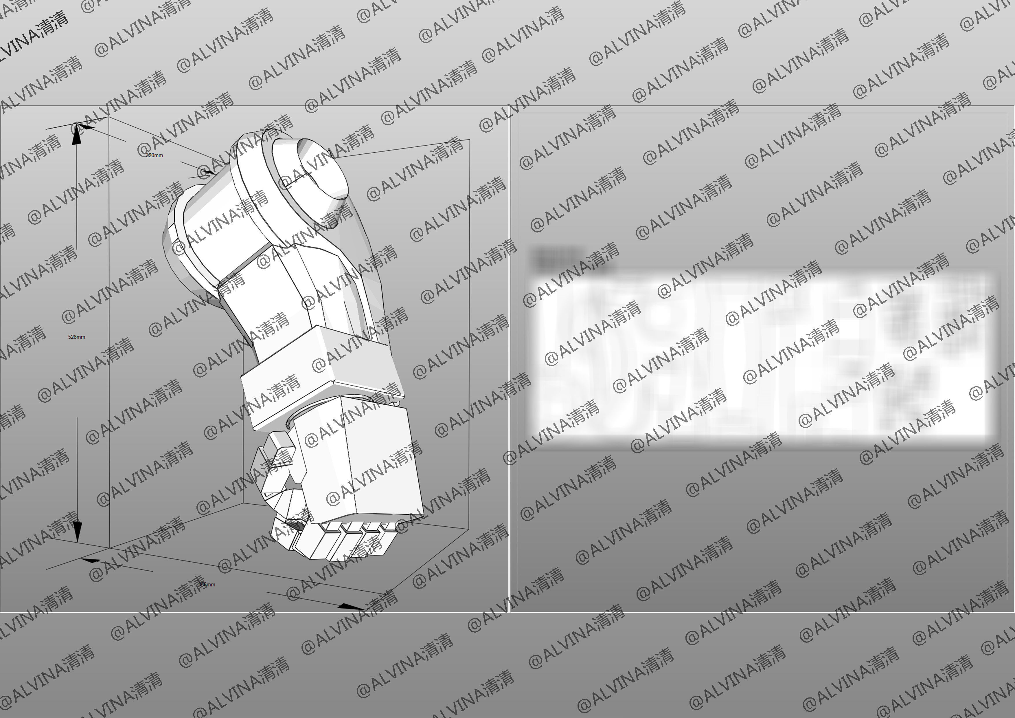 Gundam Dom Armor - DIY Cosplay Pepakura Foam Template Low-poly 3D model_27